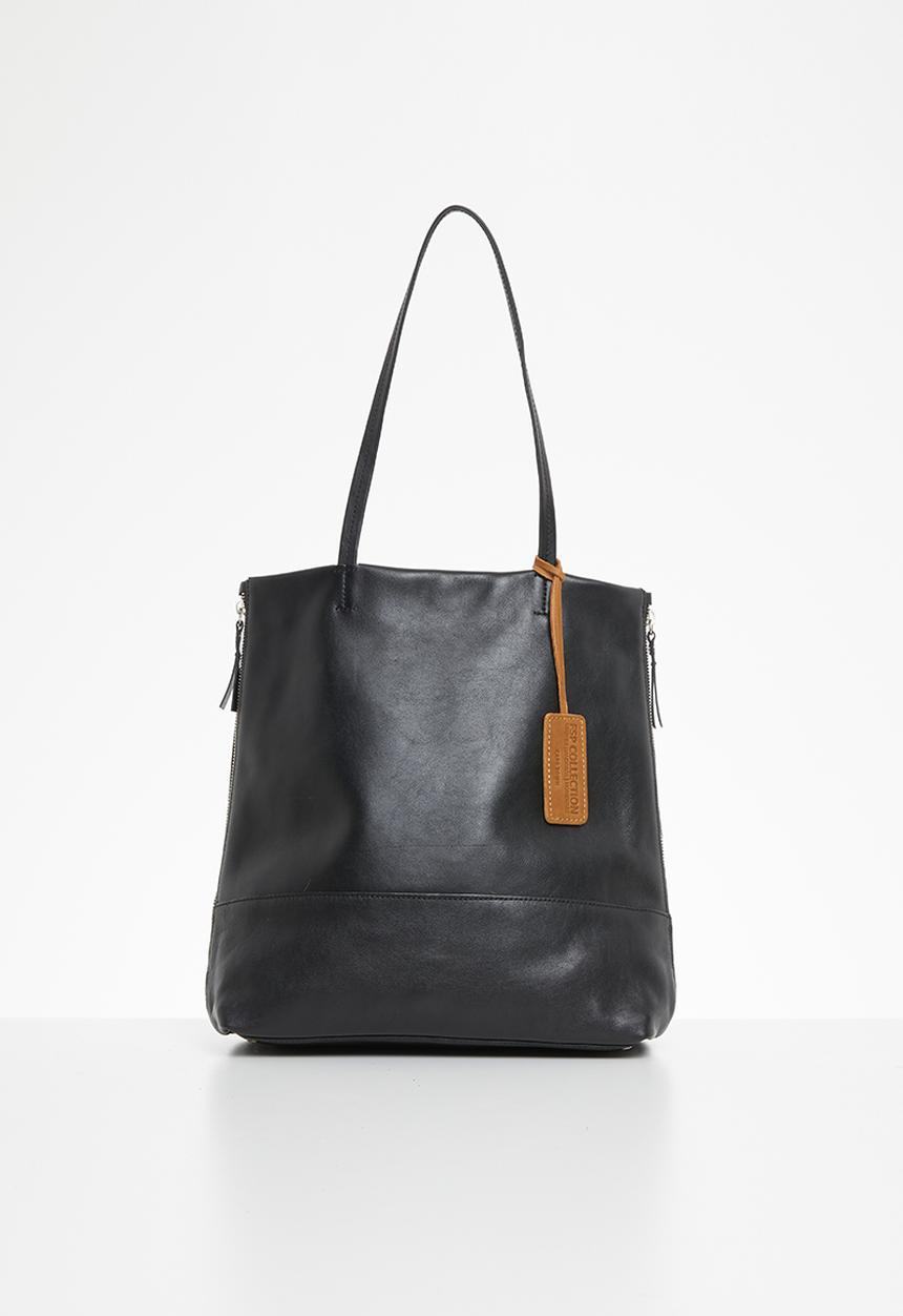 FSP Collection - Lynette zip shopper - dakota leather - black