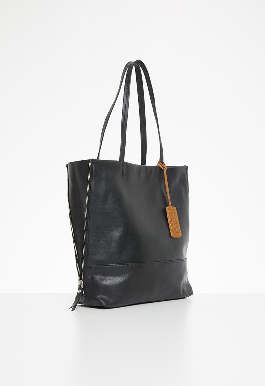 FSP Collection - Lynette zip shopper - dakota leather - black