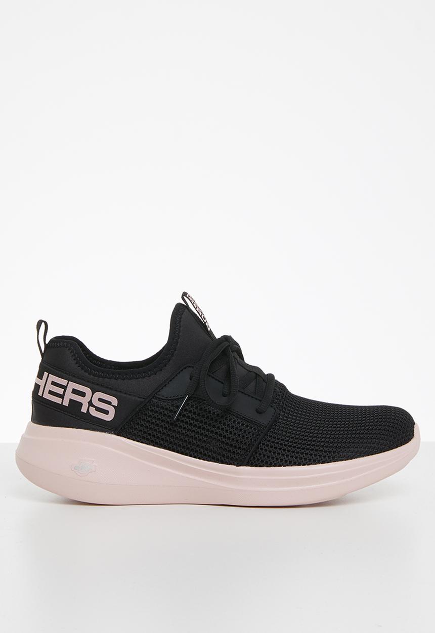 Skechers - Go run fast - black & pink