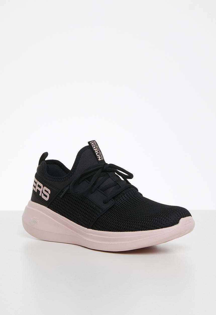 Skechers - Go run fast - black & pink