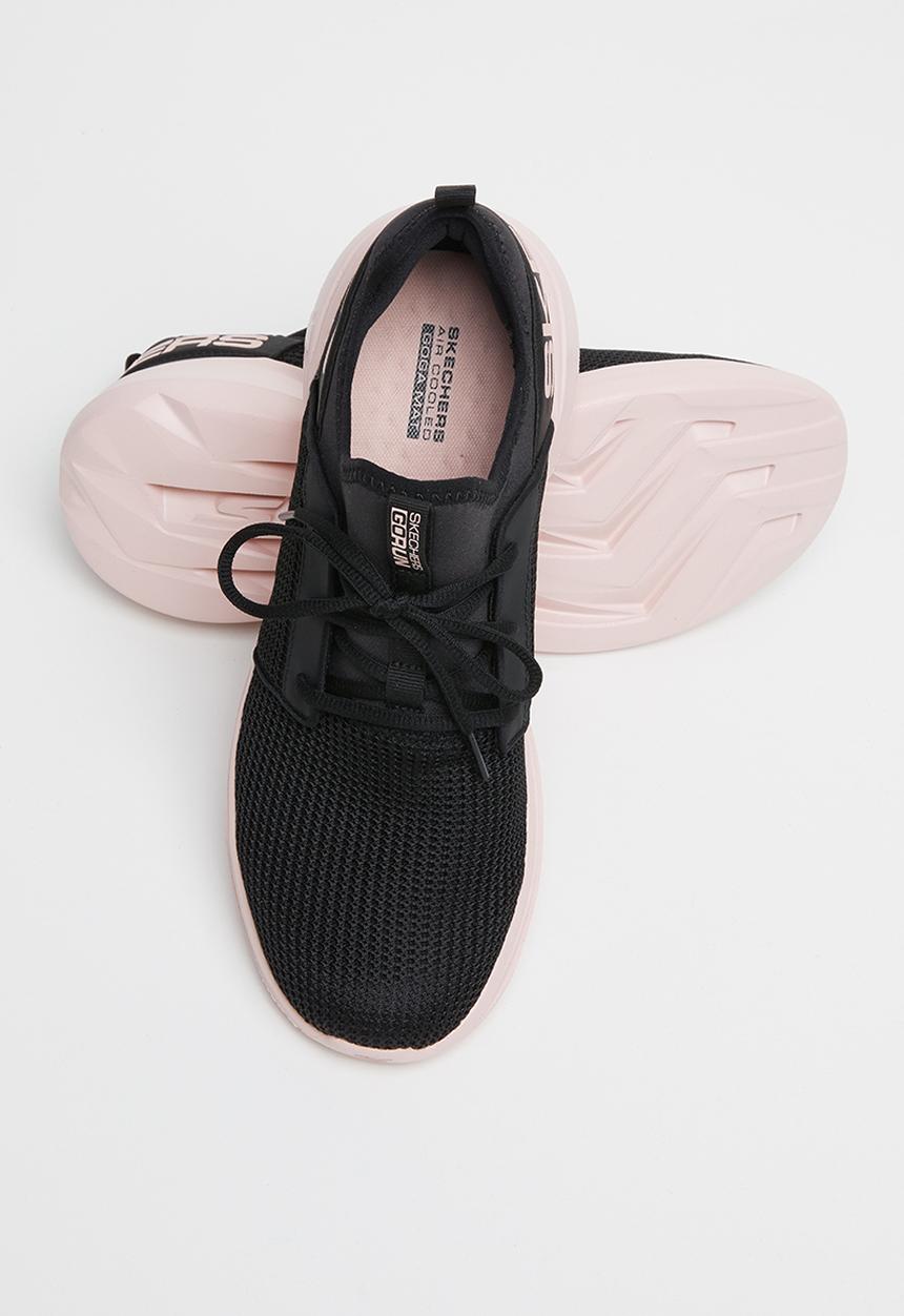 Skechers - Go run fast - black & pink