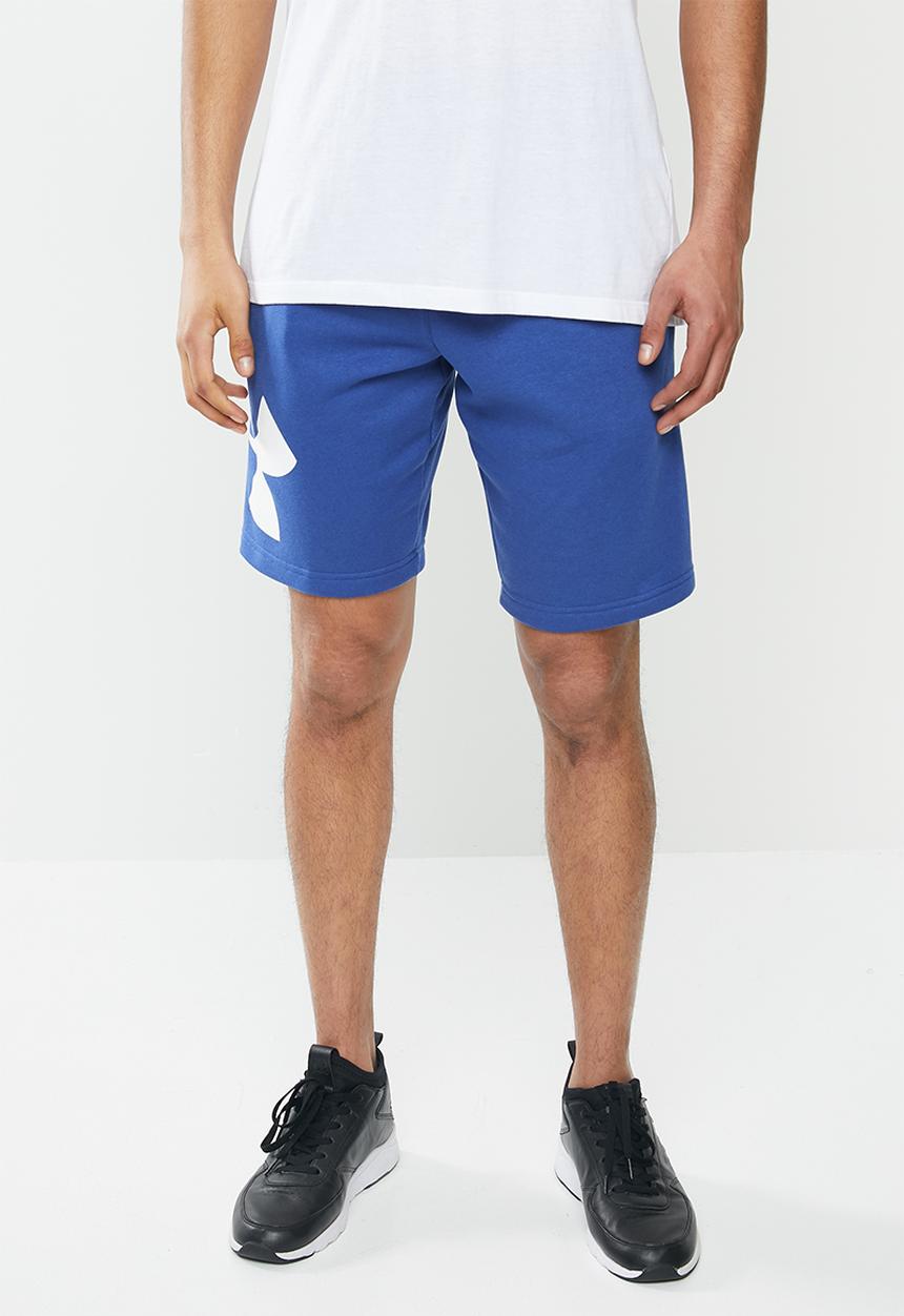Under Armour - Rival fleece logo sweatshort - blue