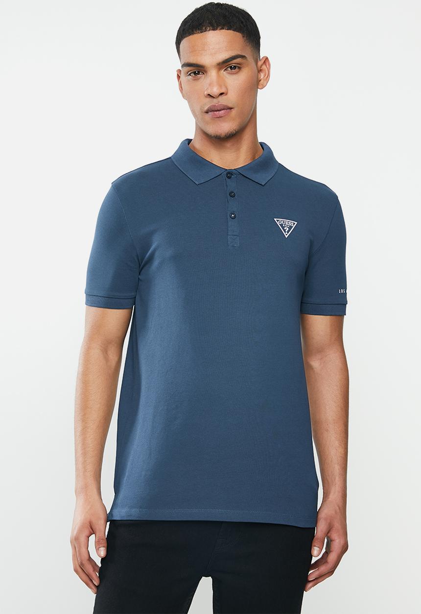 GUESS - Short sleeve fashion polo - voy blue