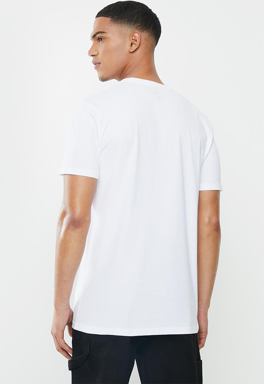 Lee  - Contrast block out tee - white