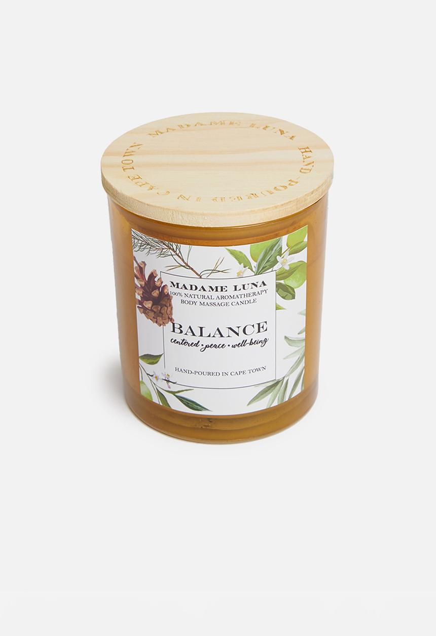 Madame Luna - 100% Natural massage candle - white