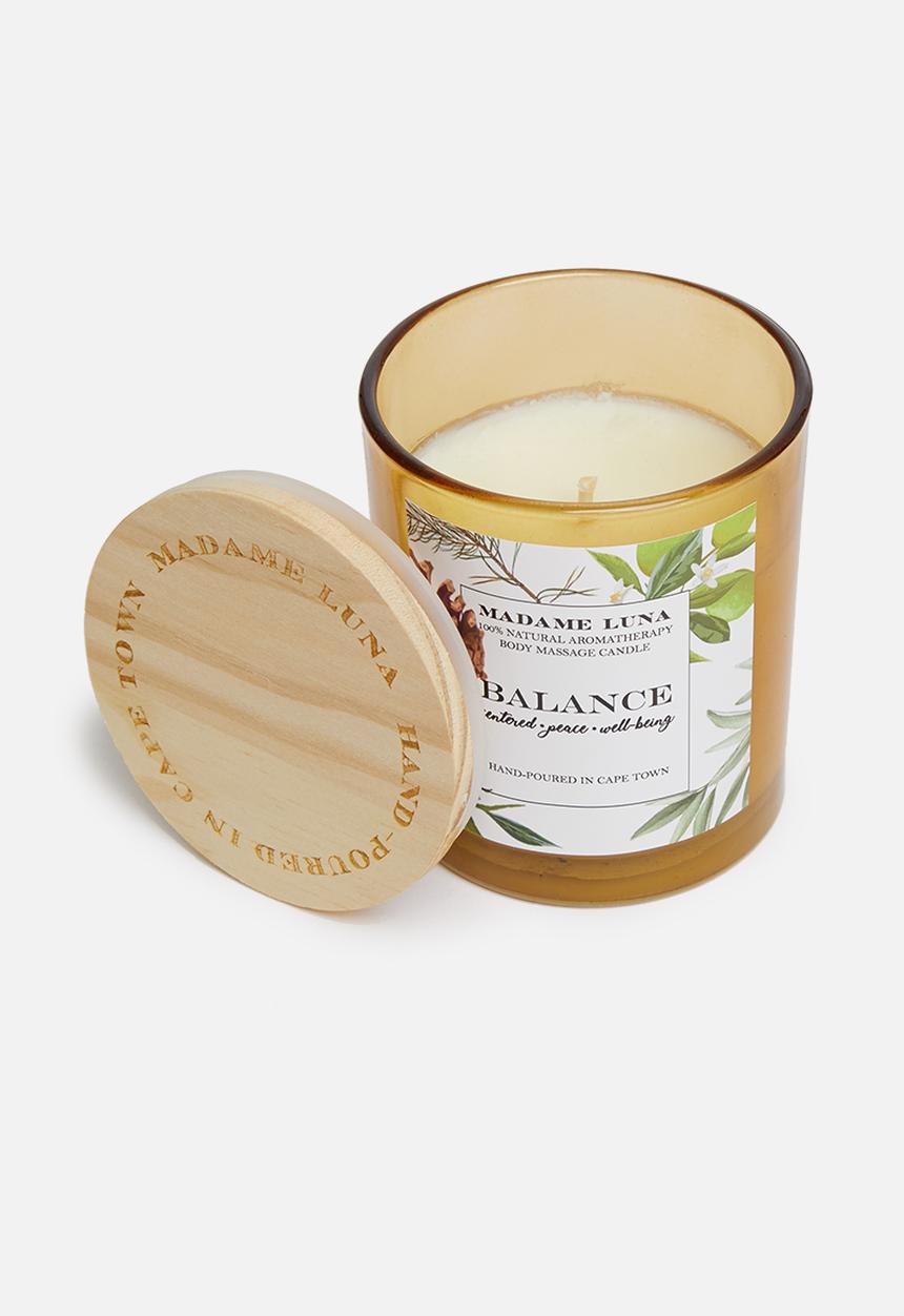 Madame Luna - 100% Natural massage candle - white