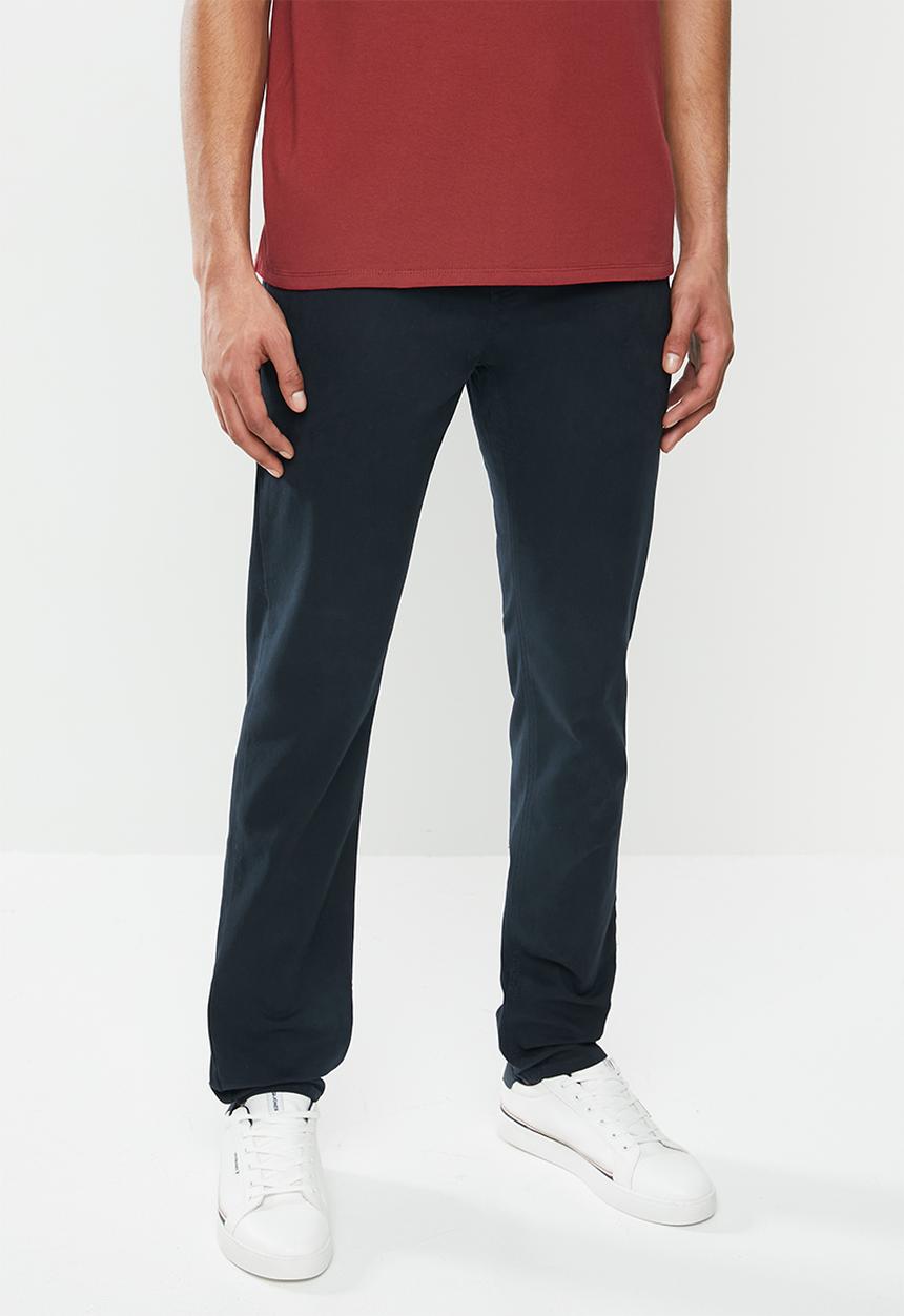 GUESS - Carter twill chino pant - navy