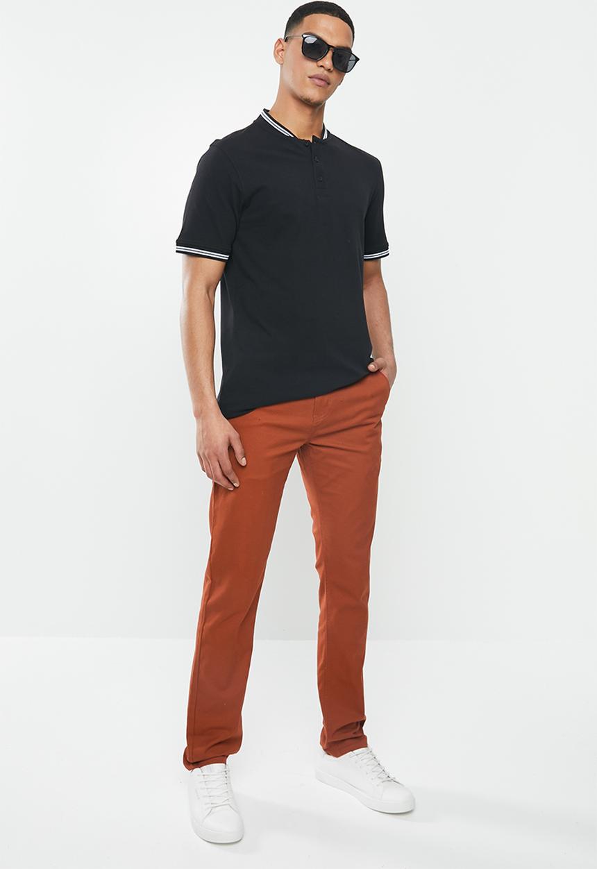GUESS - Carter twill chino pant - red