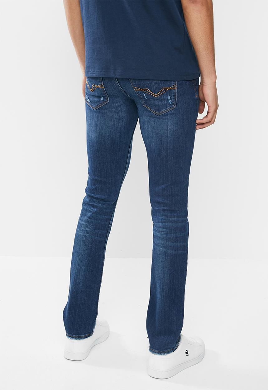 GUESS - Dark wash skinny jean - dark blue