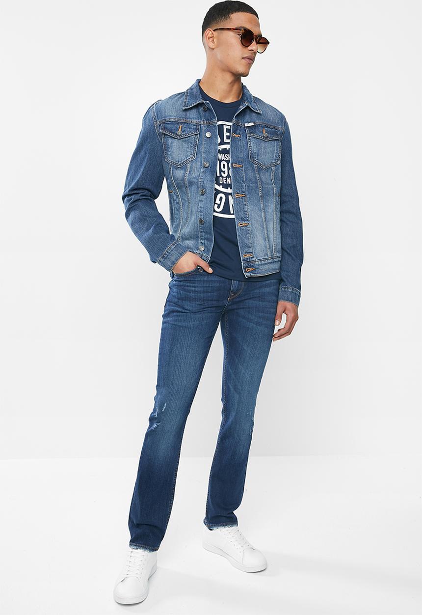 GUESS - Dark wash skinny jean - dark blue
