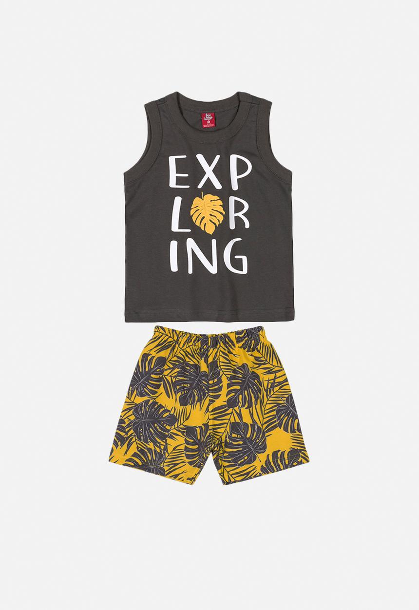 Bee Loop - Boys tank top & shorts set -  multi 