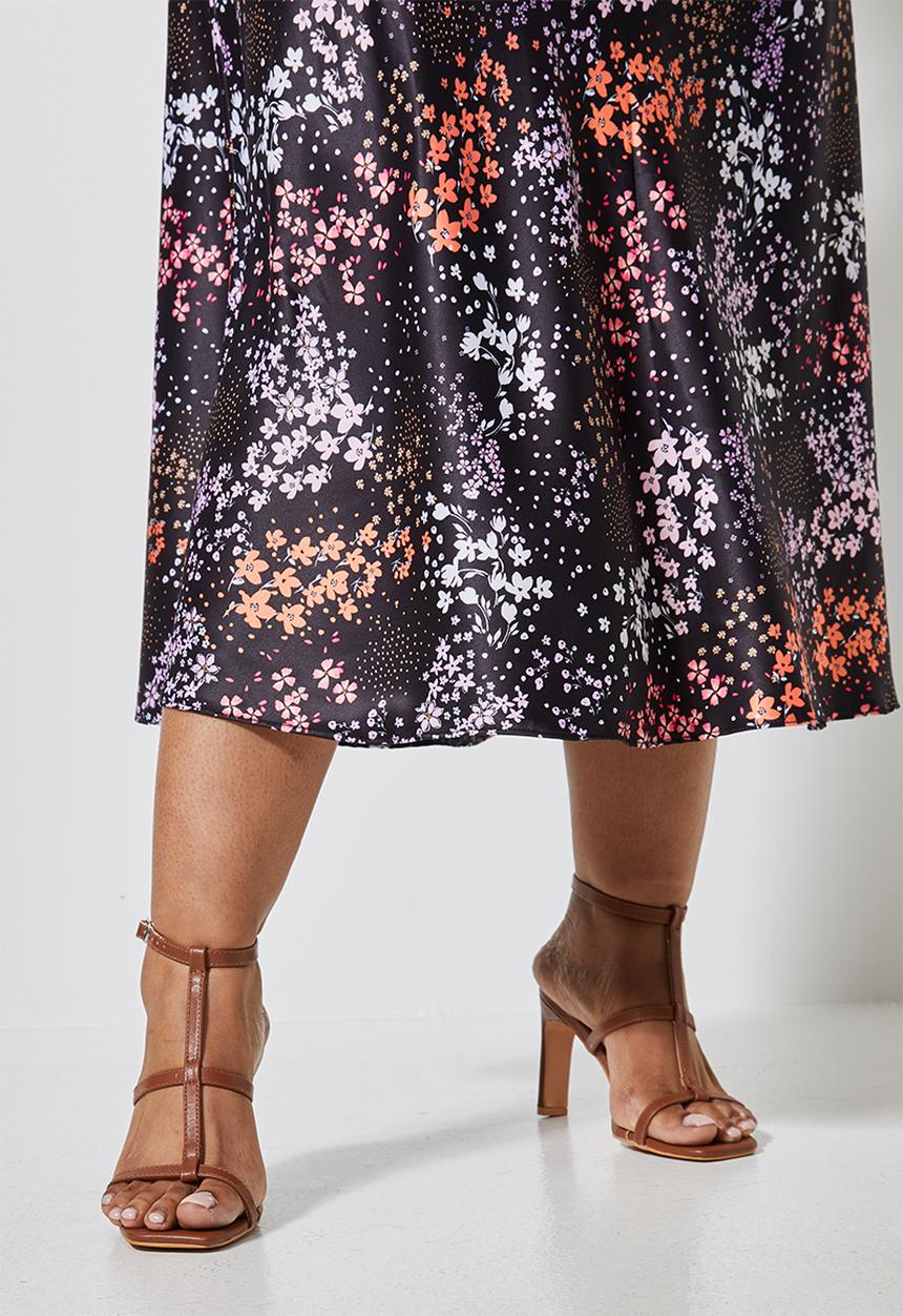 Superbalist - Midi bias slip skirt - multi 
