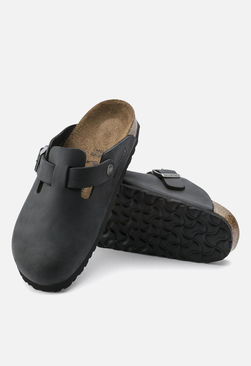 Birkenstock - Boston waxy leather regular - black