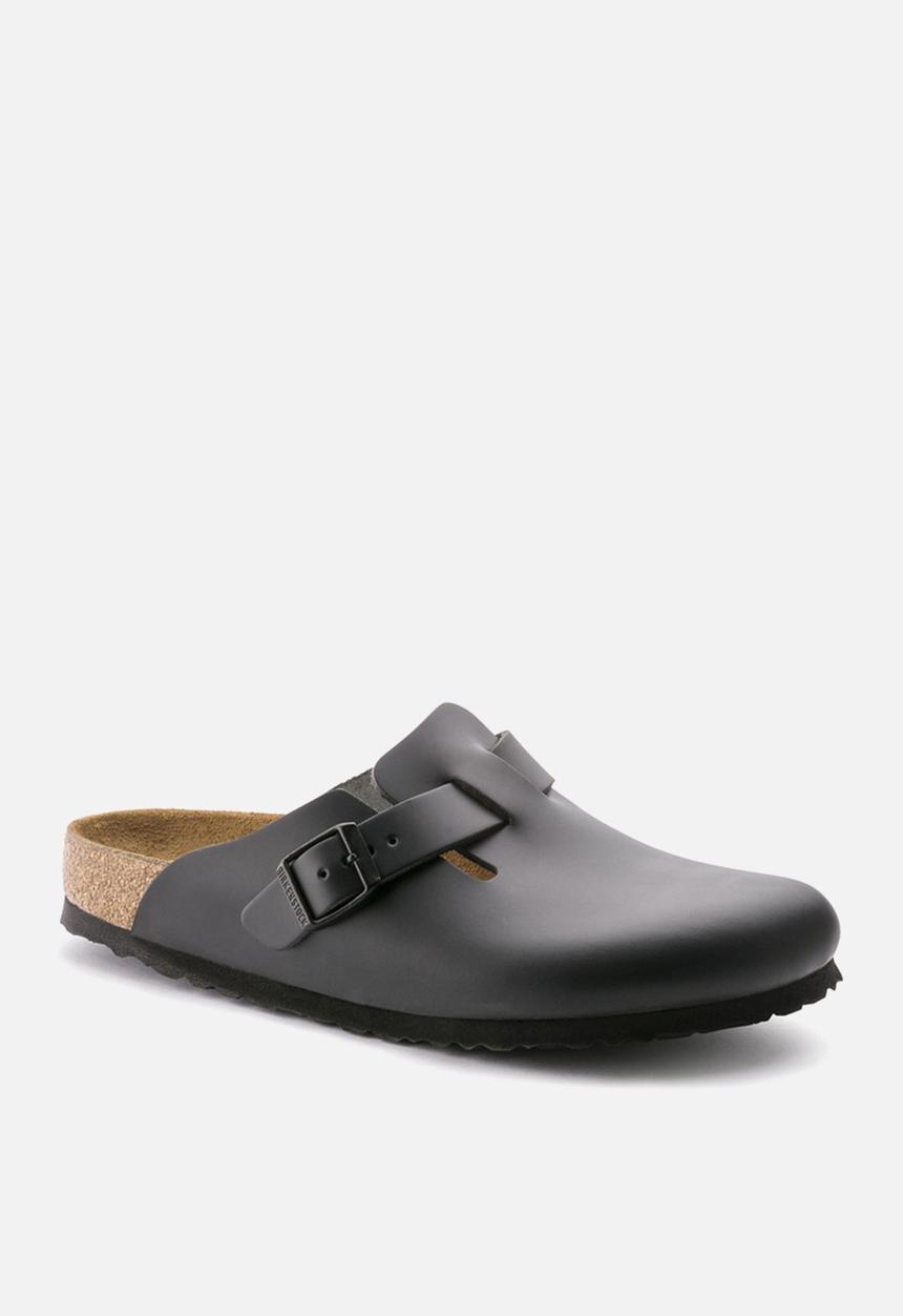 Birkenstock - Boston smooth leather narrow - black