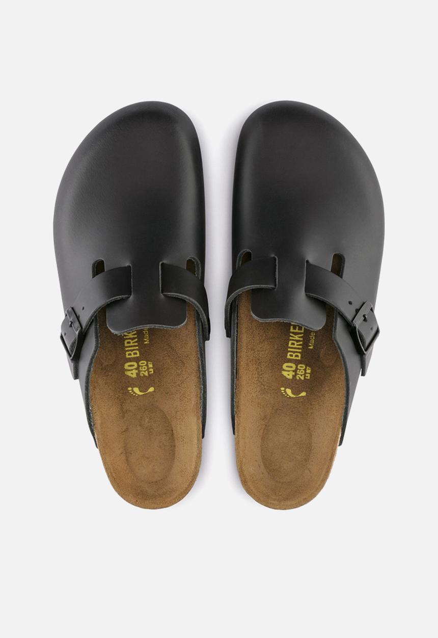 Birkenstock - Boston smooth leather narrow - black