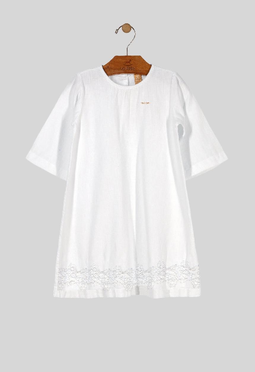 UP Baby - Woven lace dress - white