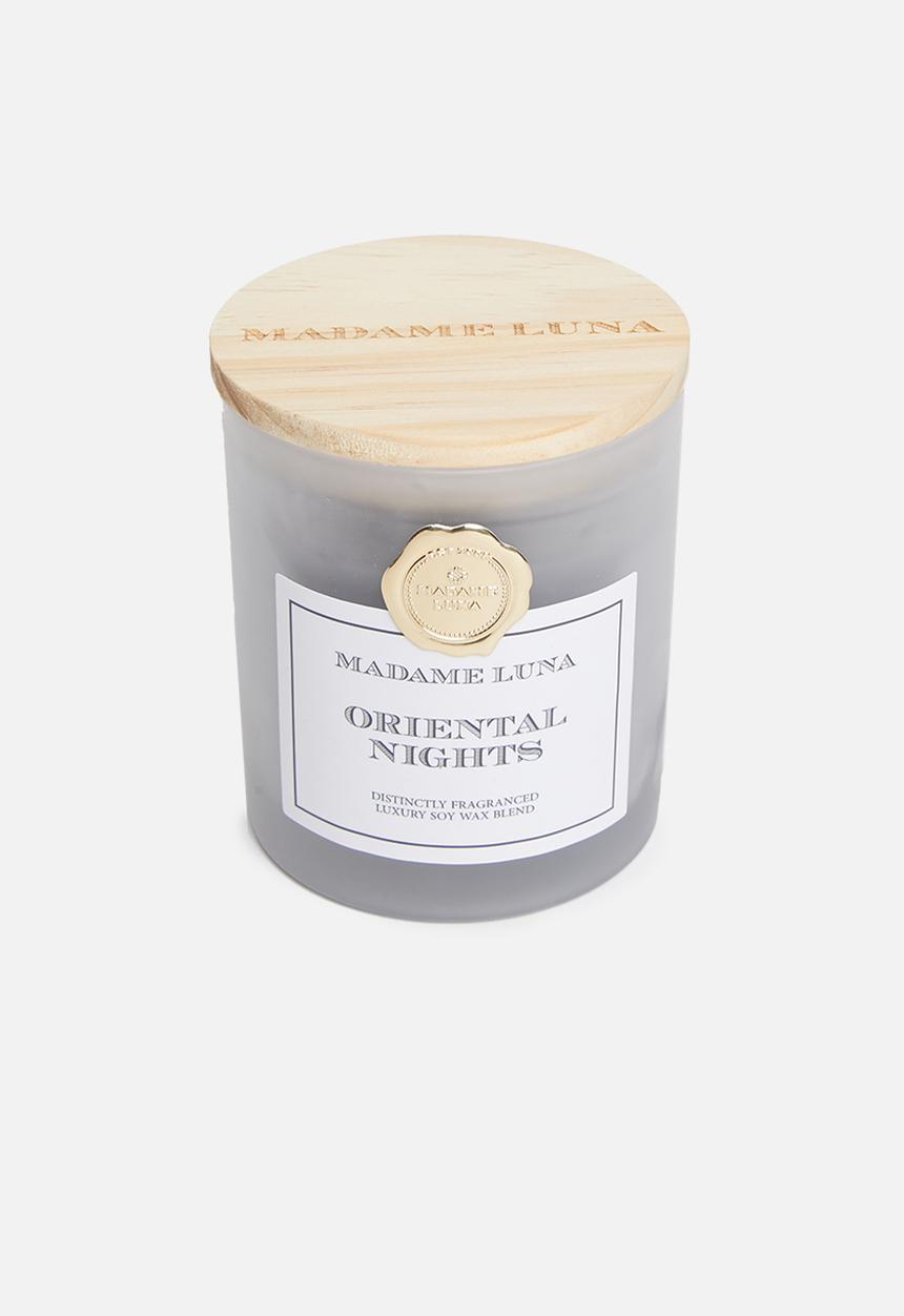 Madame Luna - Black signature gold stamp candle - oriental nights