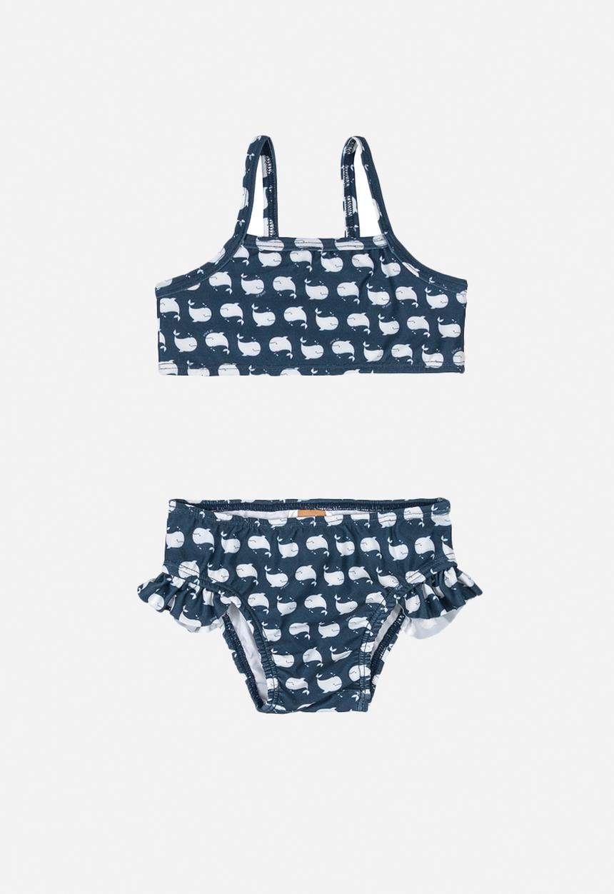 UP Baby - Girls bikini set - navy & white 