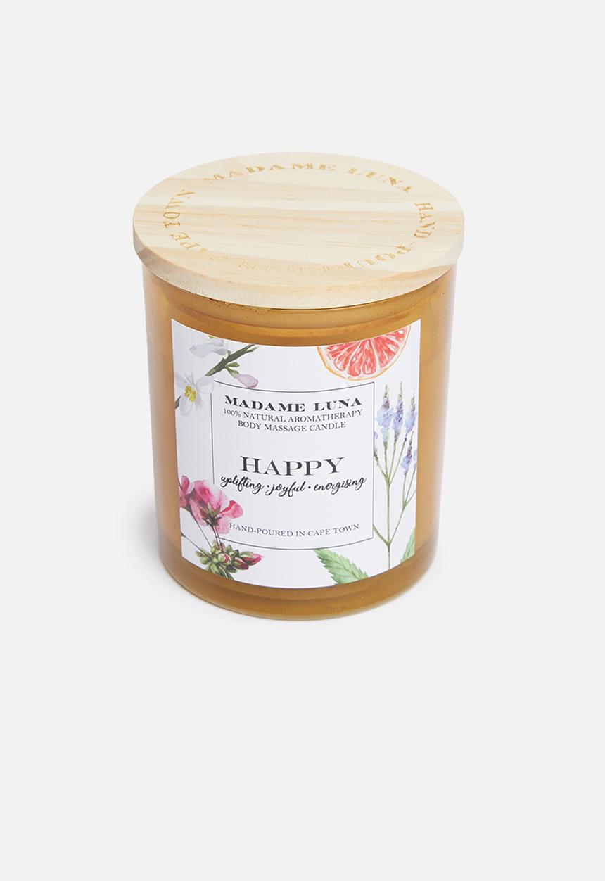 Madame Luna - 100% Natural massage candle - happy