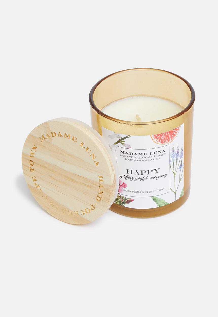 Madame Luna - 100% Natural massage candle - happy