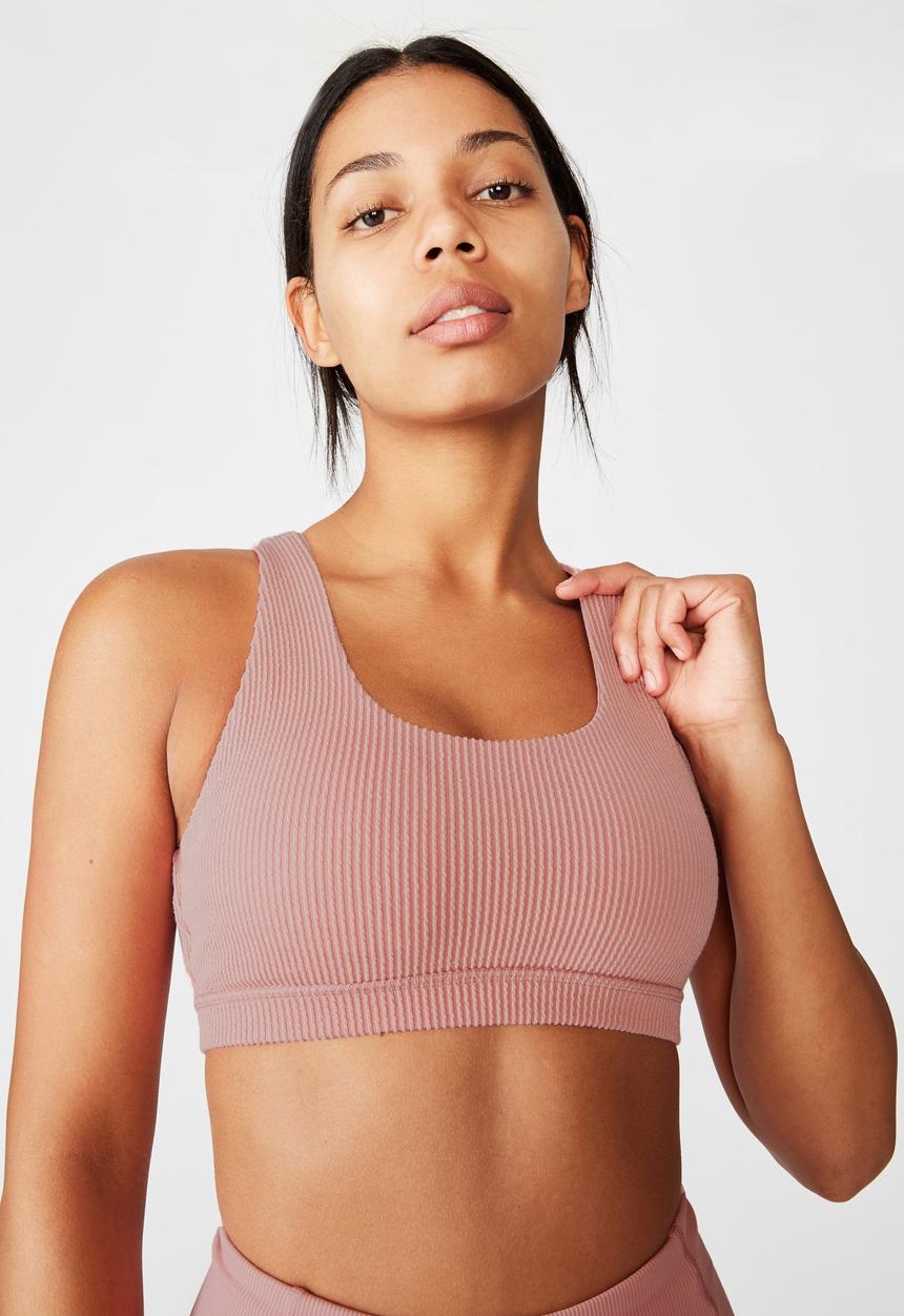 Cotton On - Workout cut out crop -bubblegum