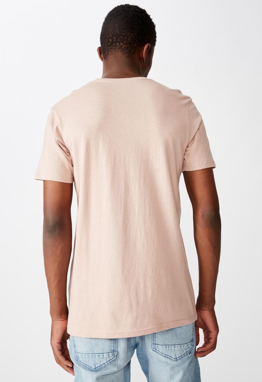 Cotton On - Essential crew tee - dirty pink