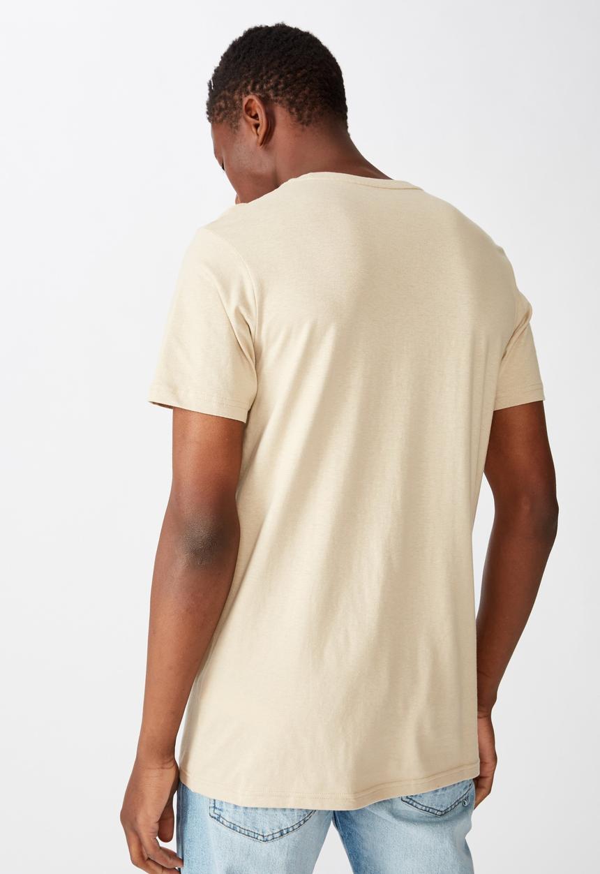 Cotton On - Essential crew tee - stone clay