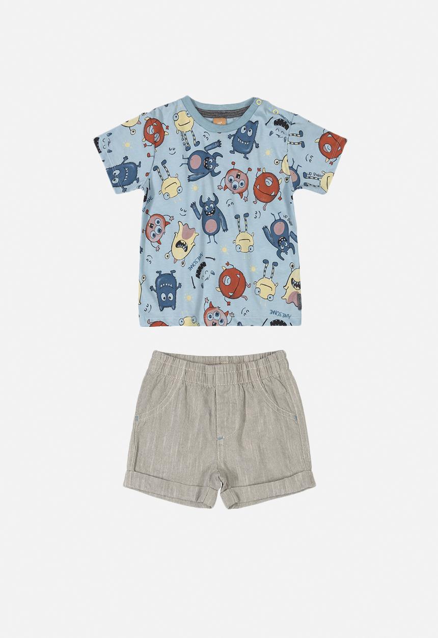 UP Baby - Bermuda shorts and tee set - multi 