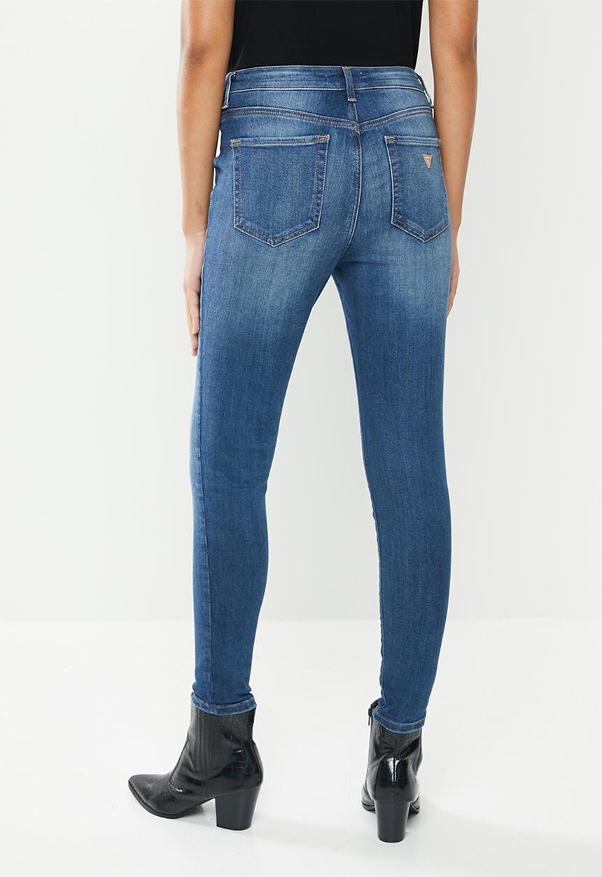 GUESS - Power skinny low rise jeans - blue