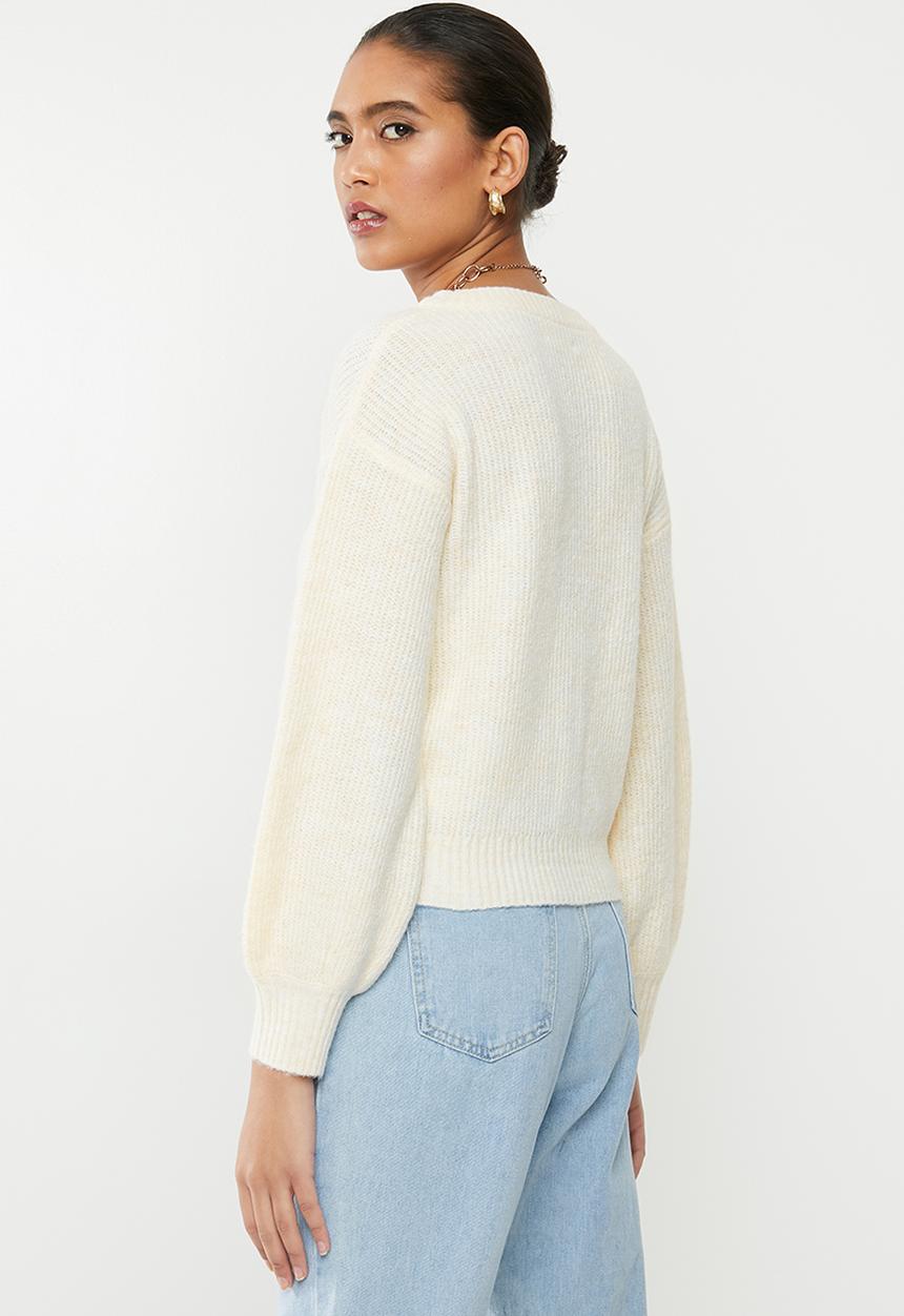 Glamorous - Button down cardigan - cream