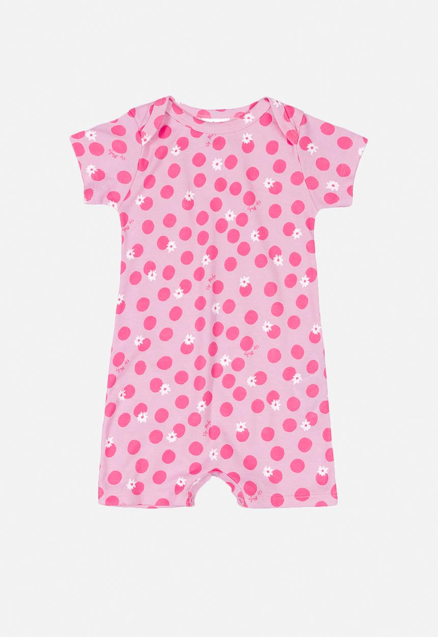 UP Baby - Polka dot romper - pink