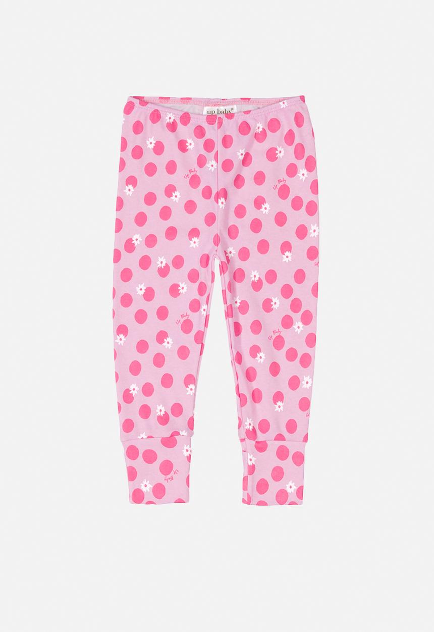 UP Baby - Girls polka dot pants - pink