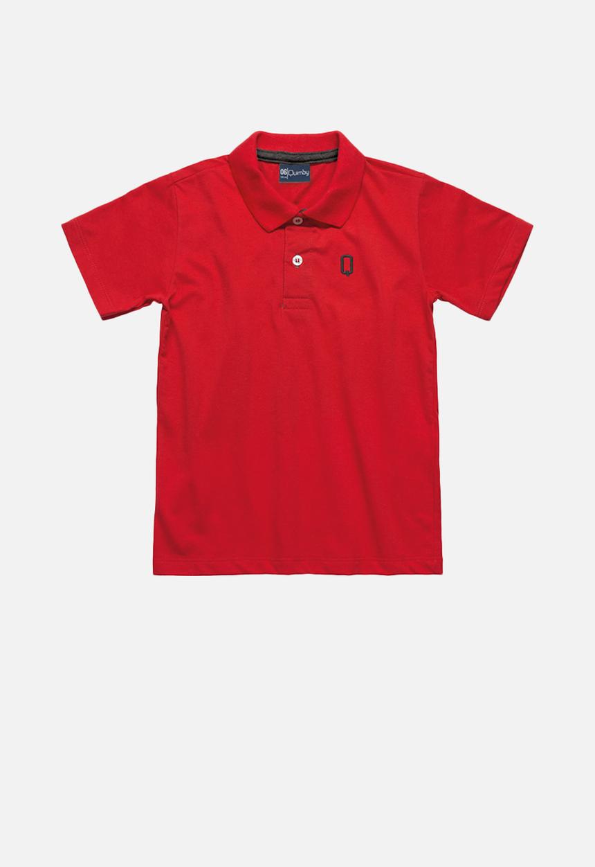 Quimby - Boys polo shirt - red