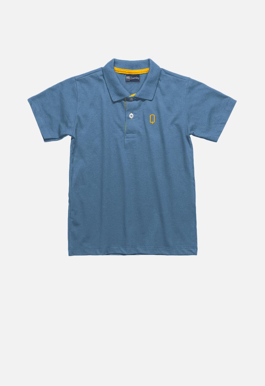 Quimby - Boys polo shirt - blue