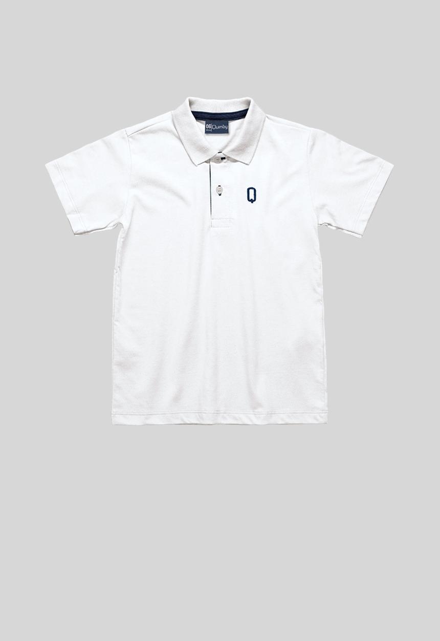 Quimby - Boys polo shirt - white