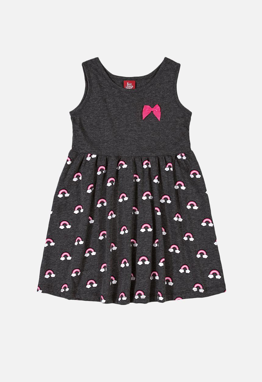 Bee Loop - Printed sleeveless dress - dark grey
