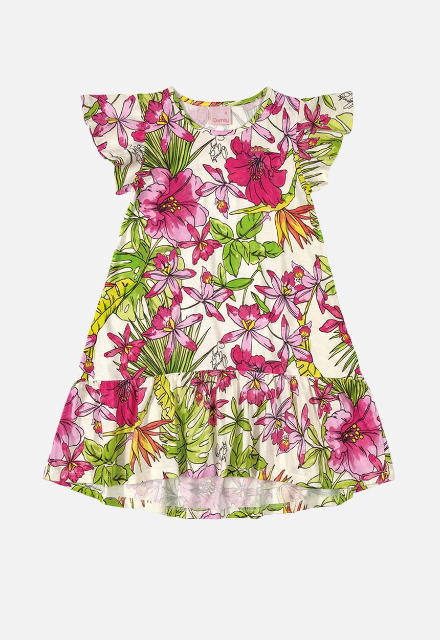Quimby - Girls floral dress - multi