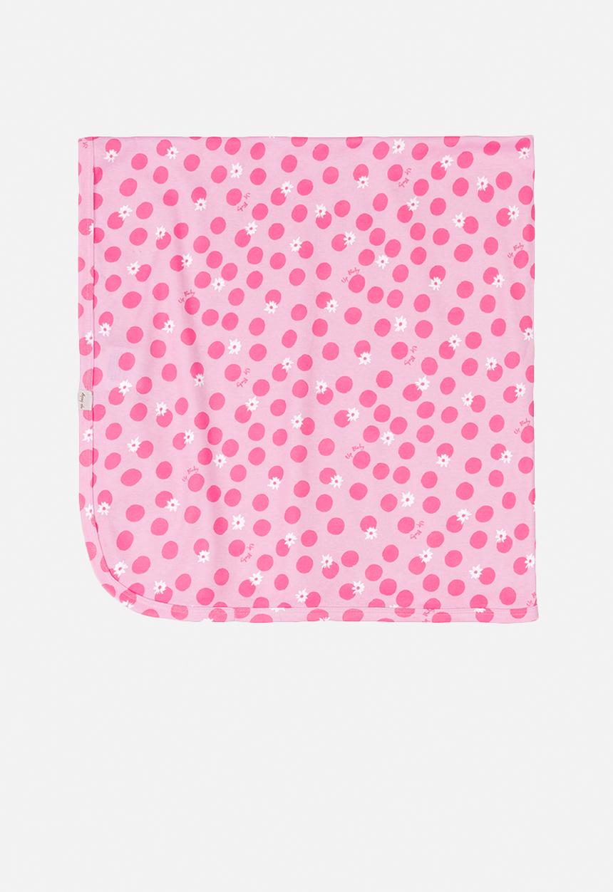 UP Baby - Polka dot blanket - pink