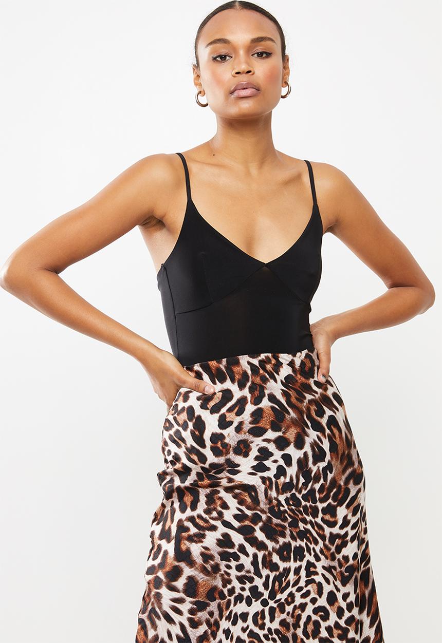 Missguided - Bust seam free strappy bodysuit - black