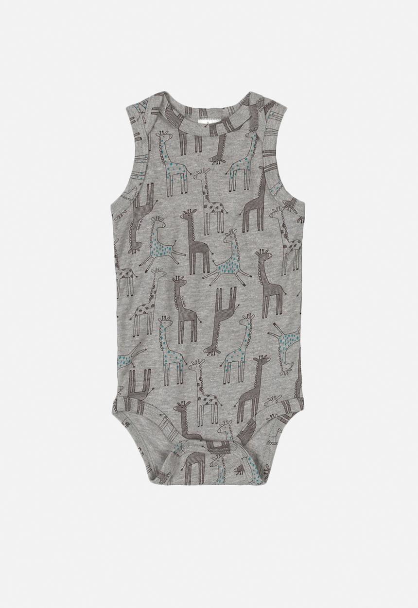 UP Baby - Boys sleeveless bodysuit  - grey