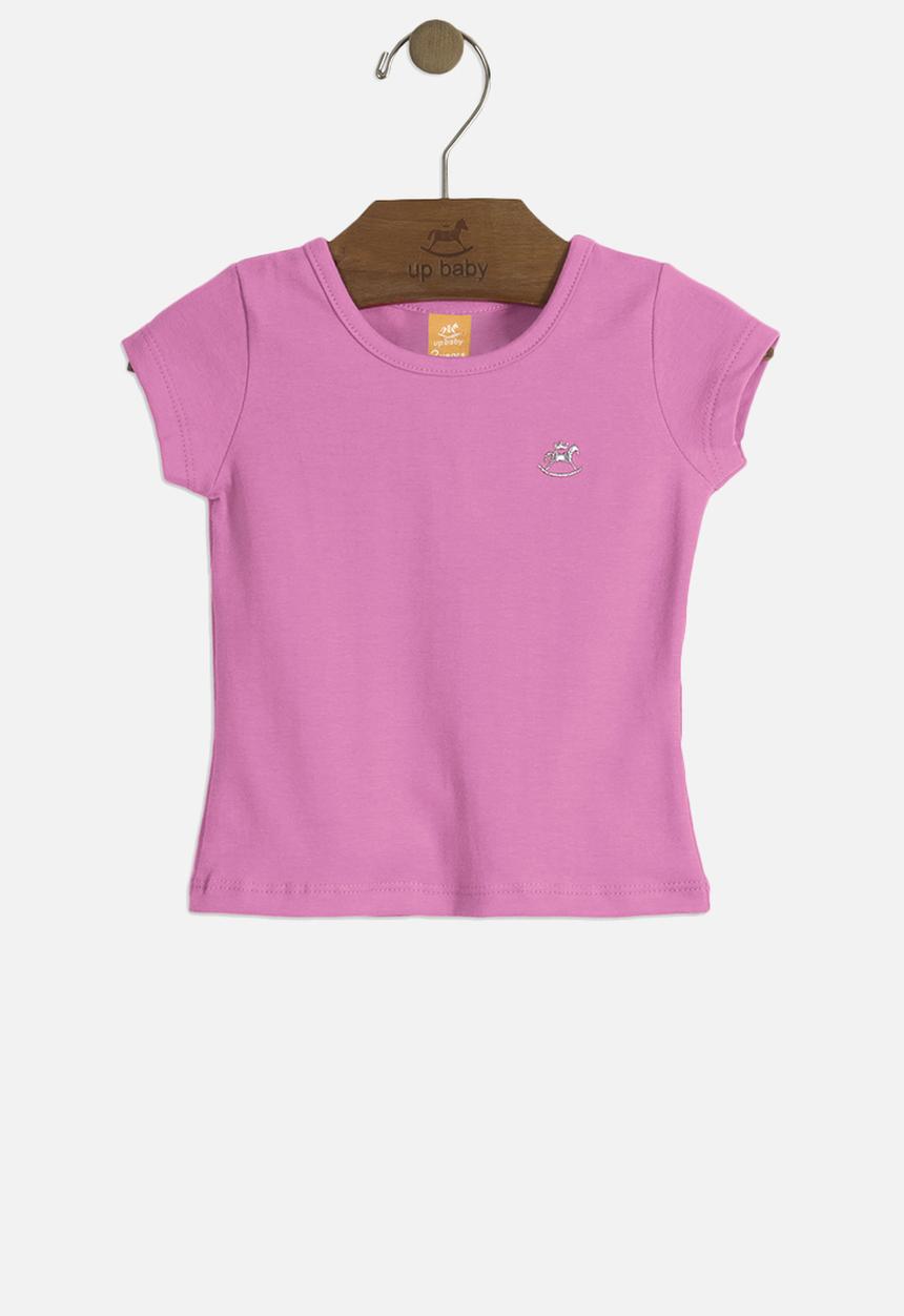 UP Baby - Baby girls basic tee - purple