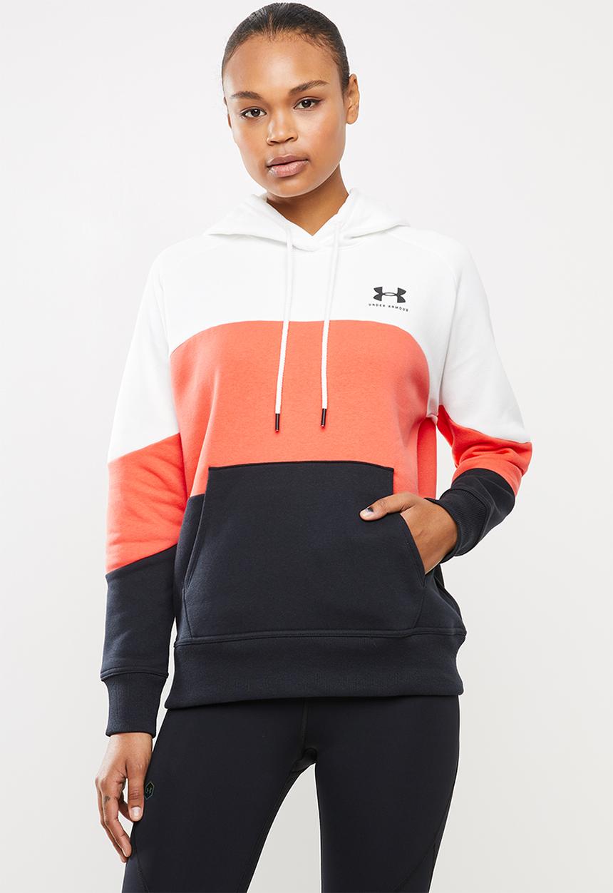 Under Armour - Rival fleece colour block hoodie - multi