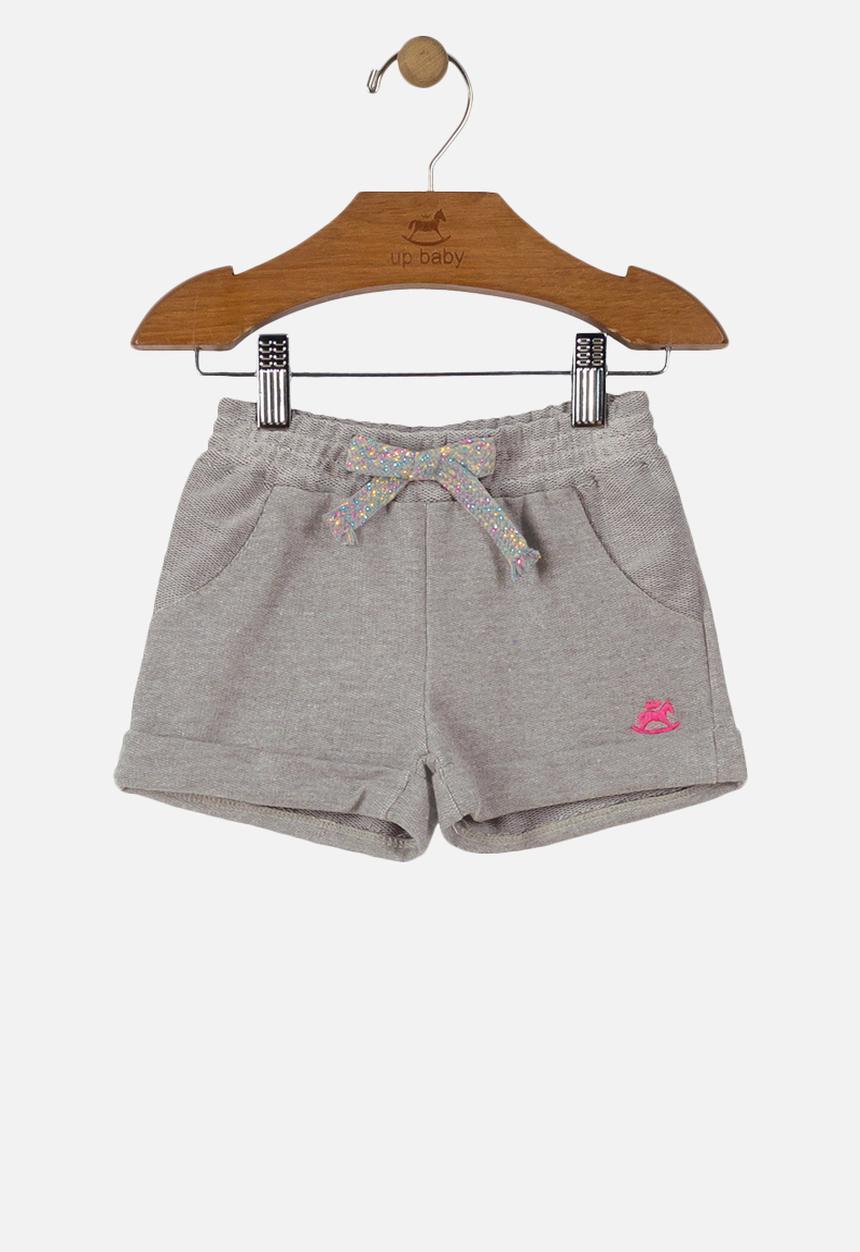 UP Baby - Girls sweat shorts - grey