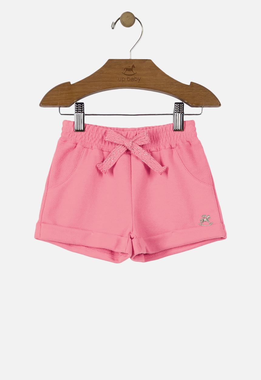 UP Baby - Girls sweat shorts - pink
