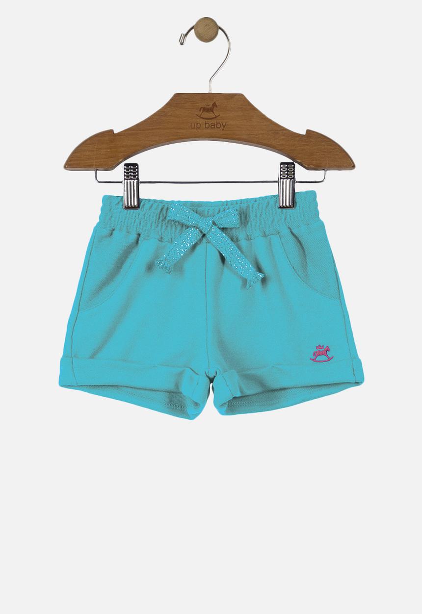 UP Baby - Girls sweat shorts - blue