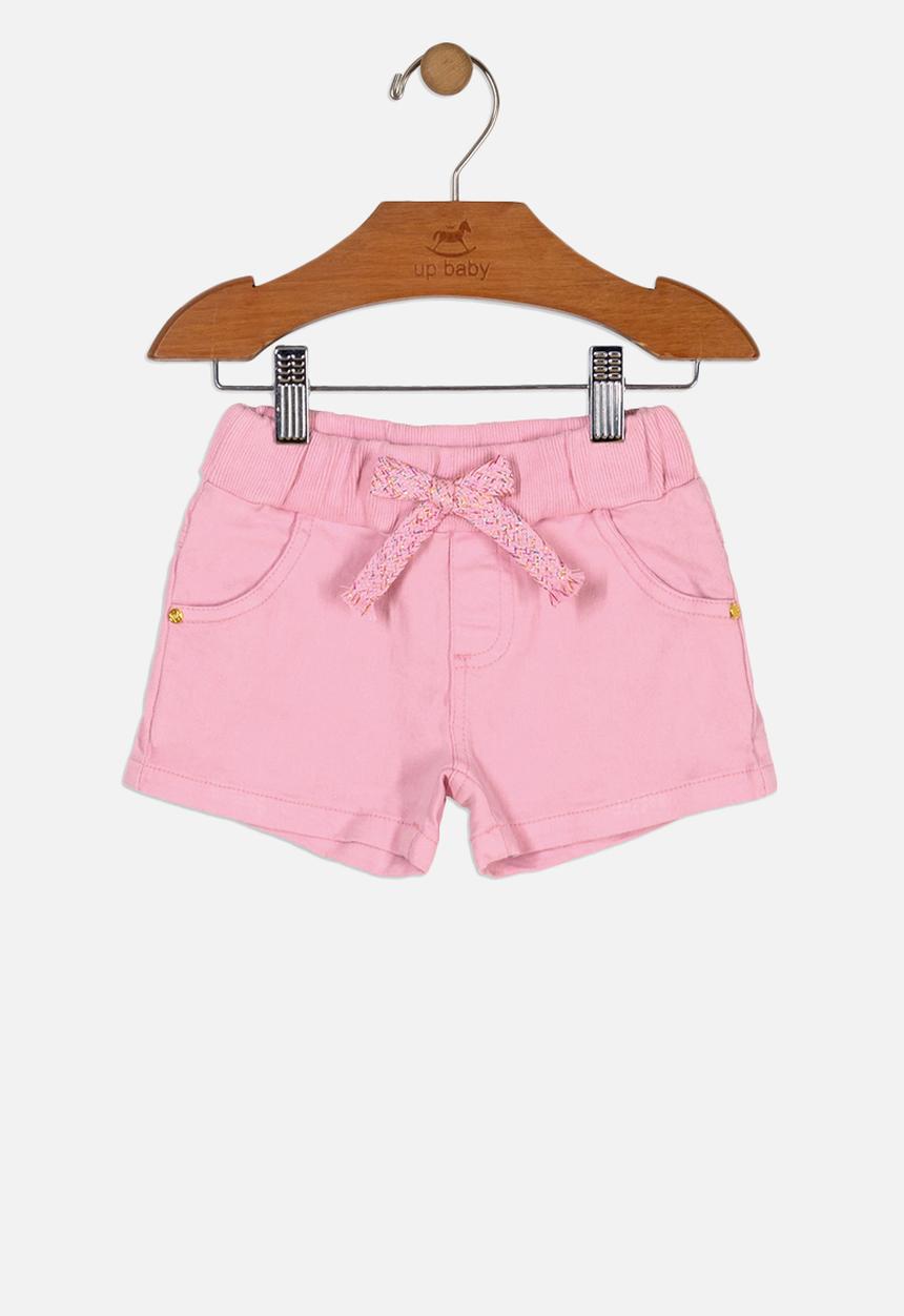 UP Baby - Girls twill shorts - light pink