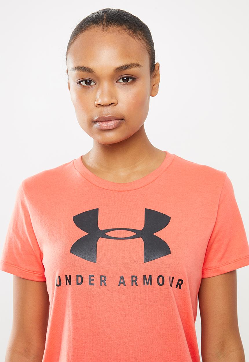Under Armour - Graphic sportstyle classic crew - coral