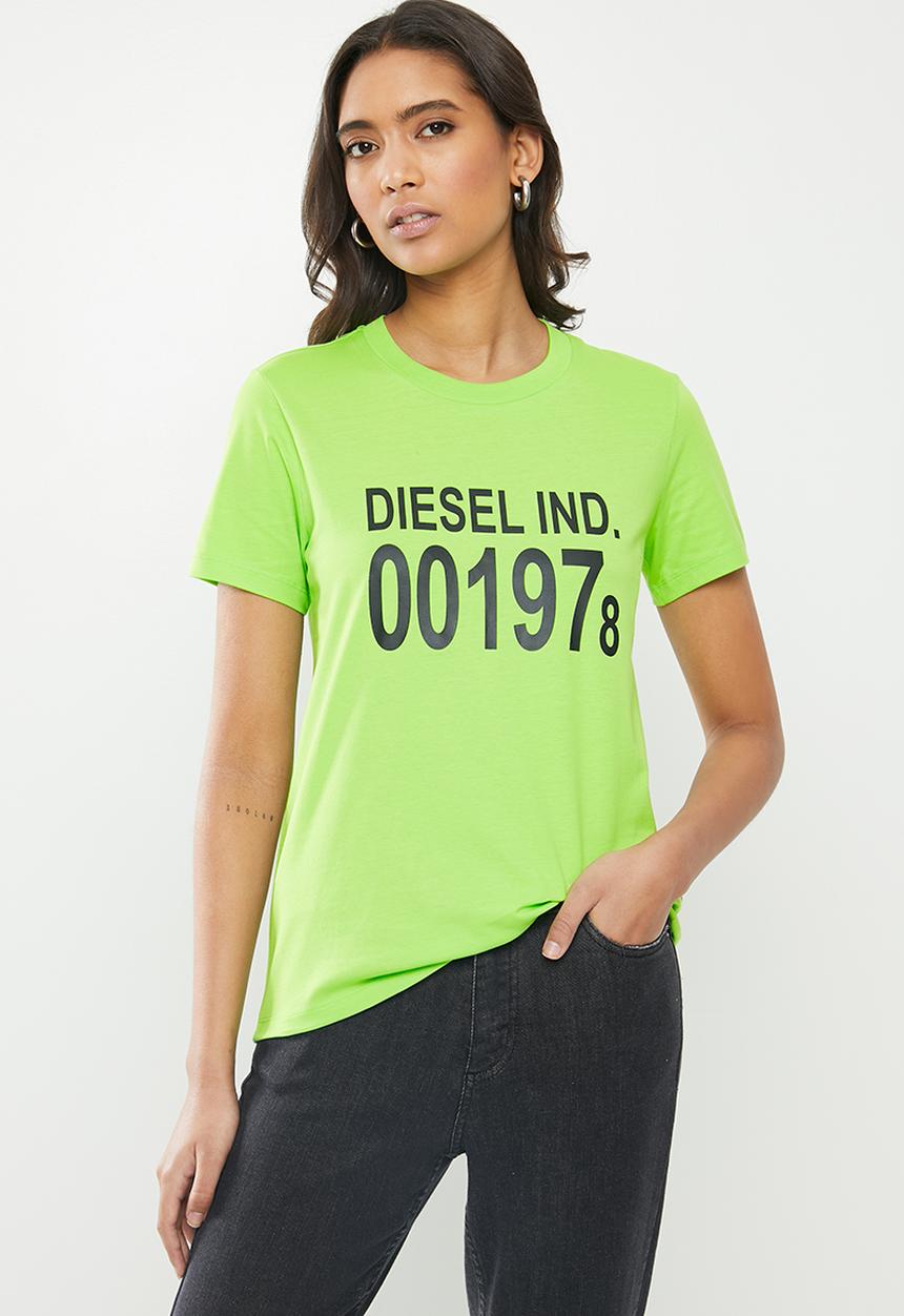 Diesel  - T-sily T-shirt - green 