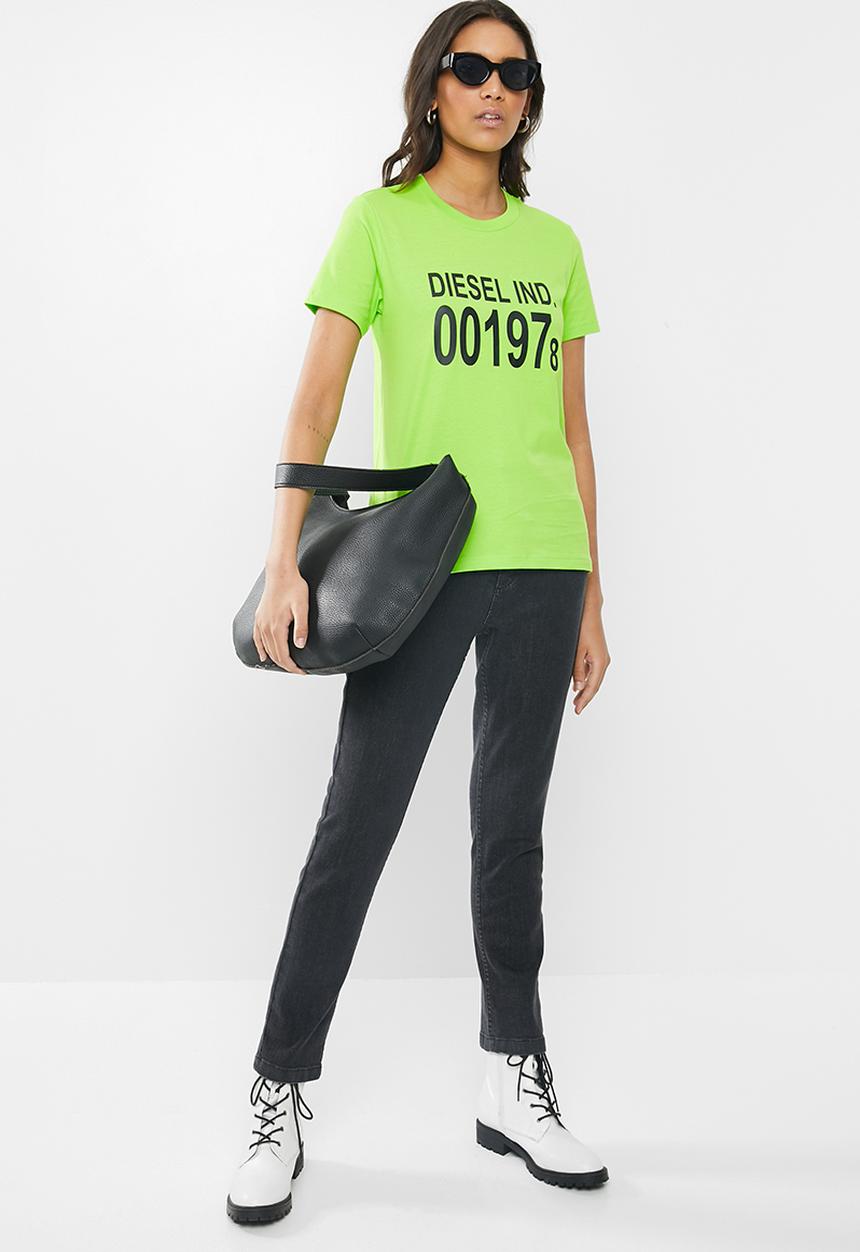 Diesel  - T-sily T-shirt - green 