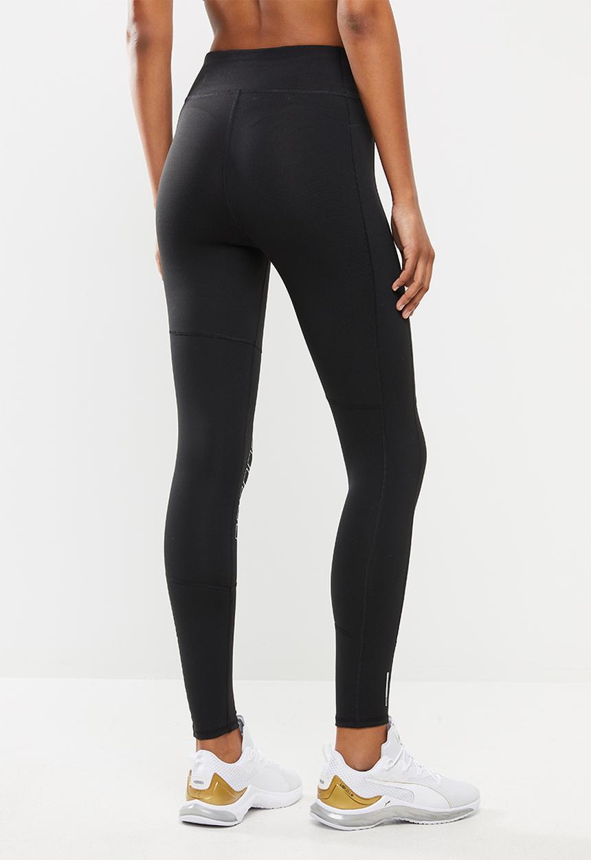 PUMA - Logo 7/8 graphic tight - black & silver